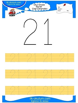 Çocuklar İçin Çizgi Çalışma Sayfaları 